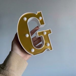 G Letter decoration